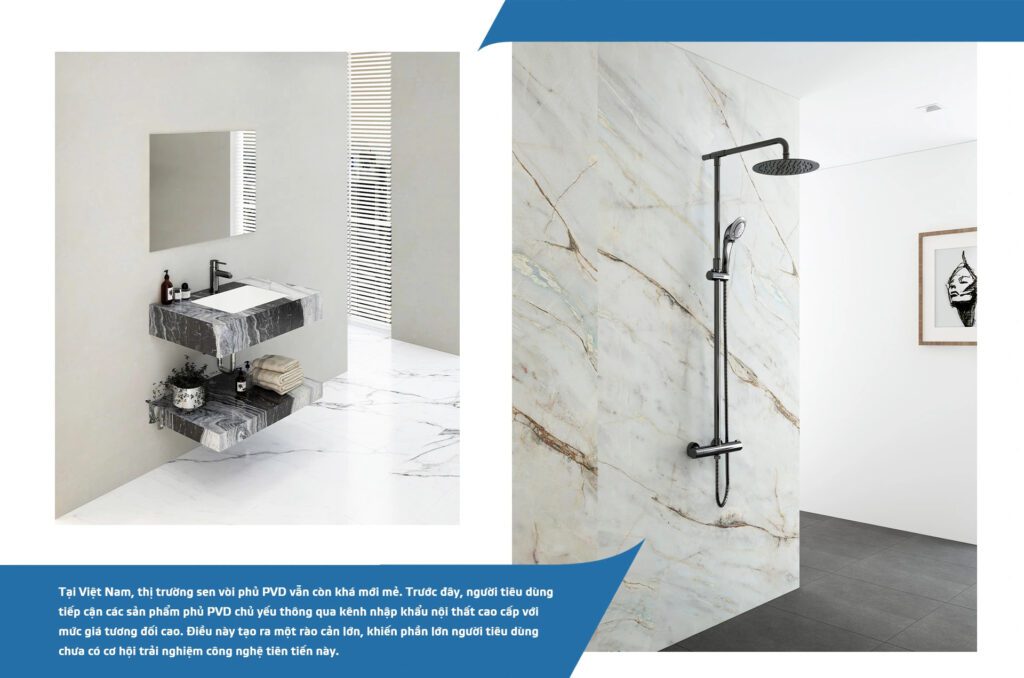 Sen vòi PVD tại thị trường Việt Nam còn mới mẻ