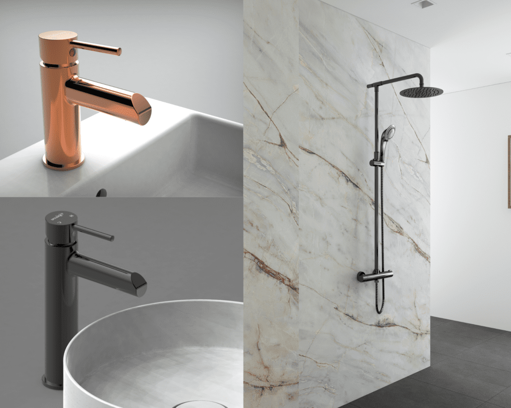 Mẫu mã sen vòi phủ PVD của Viglacera